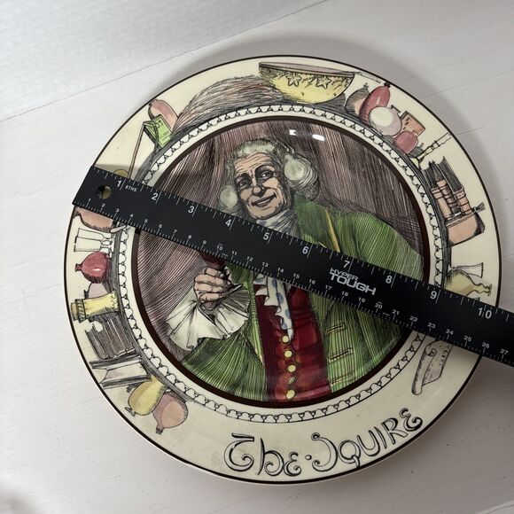 Royal Doulton Cabinet Plate The Squire Professionals Porcelain Vintage - Picture 10 of 10